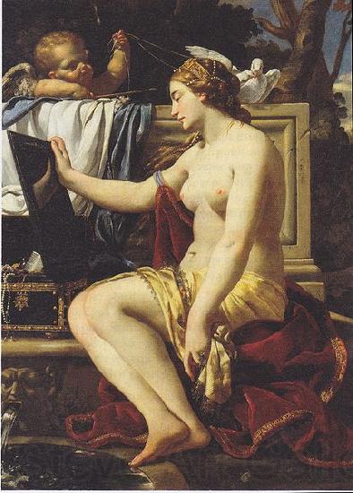 Simon  Vouet Toilette of Venus Norge oil painting art